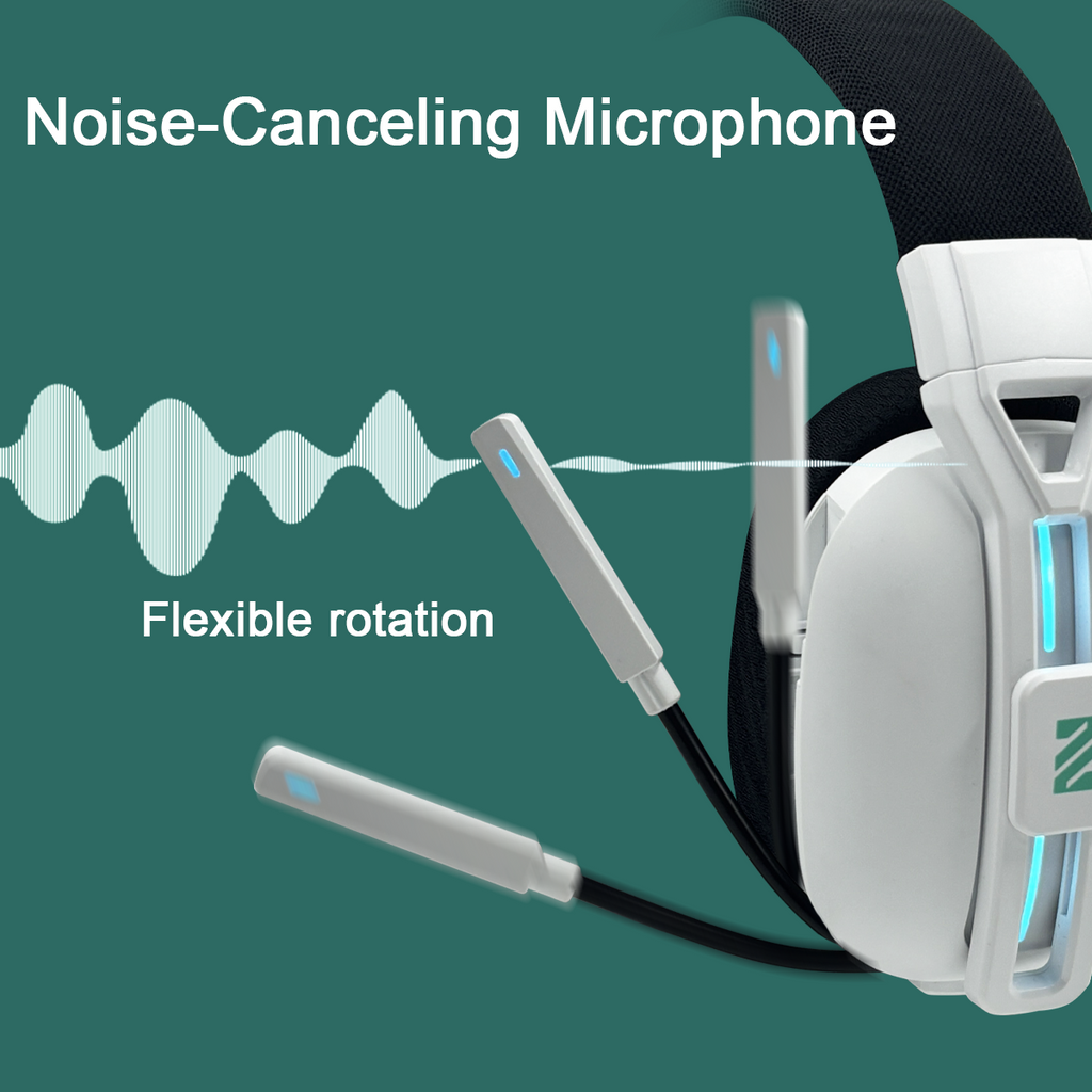 M600 Wireless Gaming Headset for PS5, PC, Laptop - 2.4G Wireless & Bluetooth 5.3 Dual Connection, 48H Battery Life, Gaming Headphone Foldable Over-Ear with Microphone
