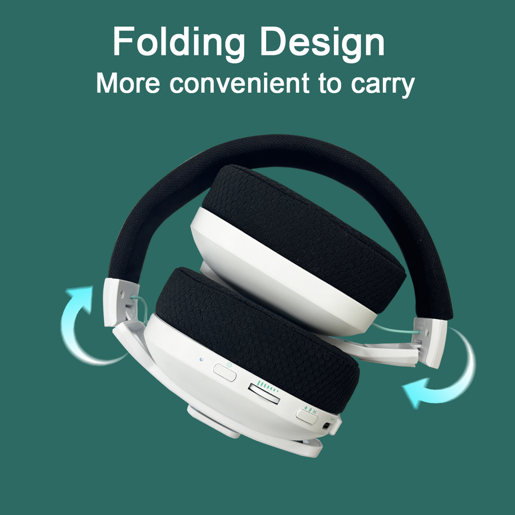 M600 Wireless Gaming Headset for PS5, PC, Laptop - 2.4G Wireless & Bluetooth 5.3 Dual Connection, 48H Battery Life, Gaming Headphone Foldable Over-Ear with Microphone
