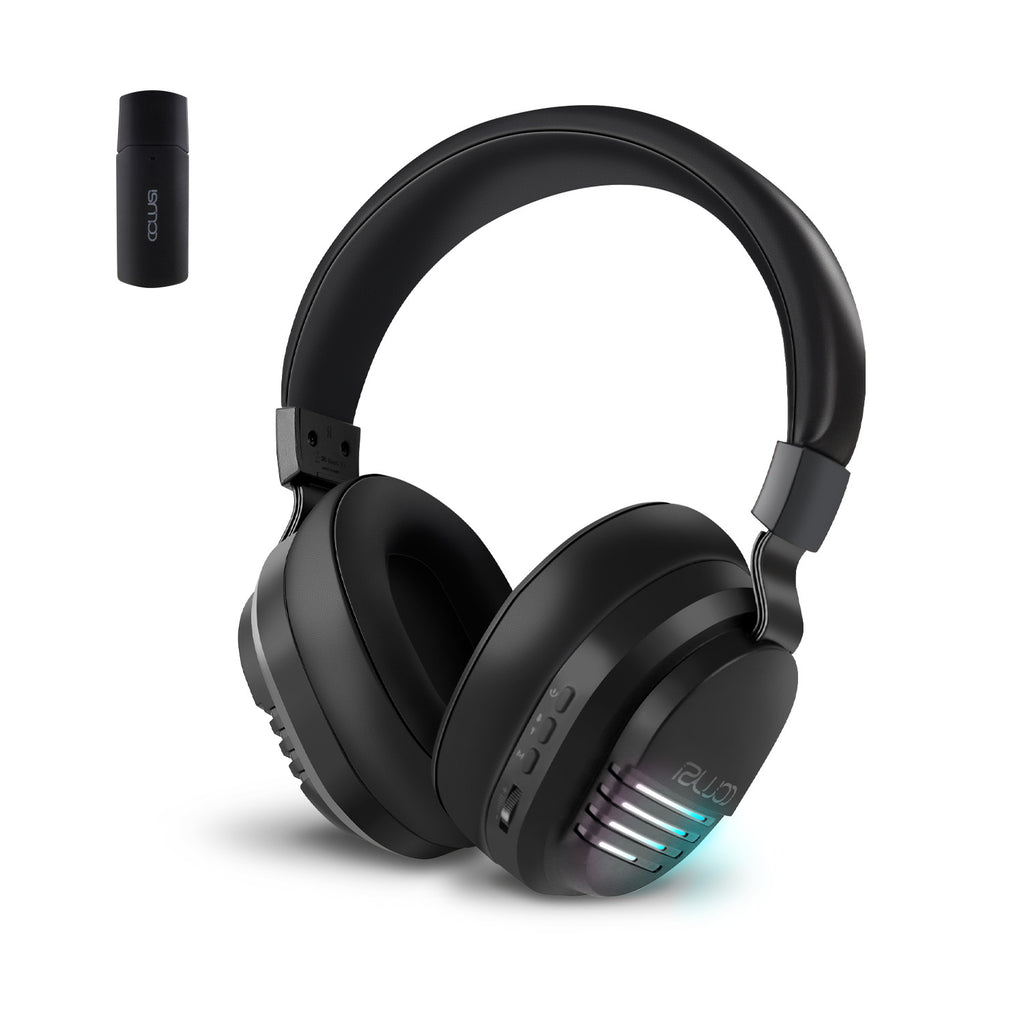 Wireless Gaming Headset with Noise Cancelling Microphone 48 Hours Battery, Bluetooth 5.3 Gaming Headset, 2.4GHz, for PS5/PS4 PC, Laptop, Mac